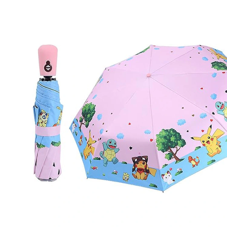 Guarda-chuva infantil dobrável automático com impressão personalizada - Proteção UV 1