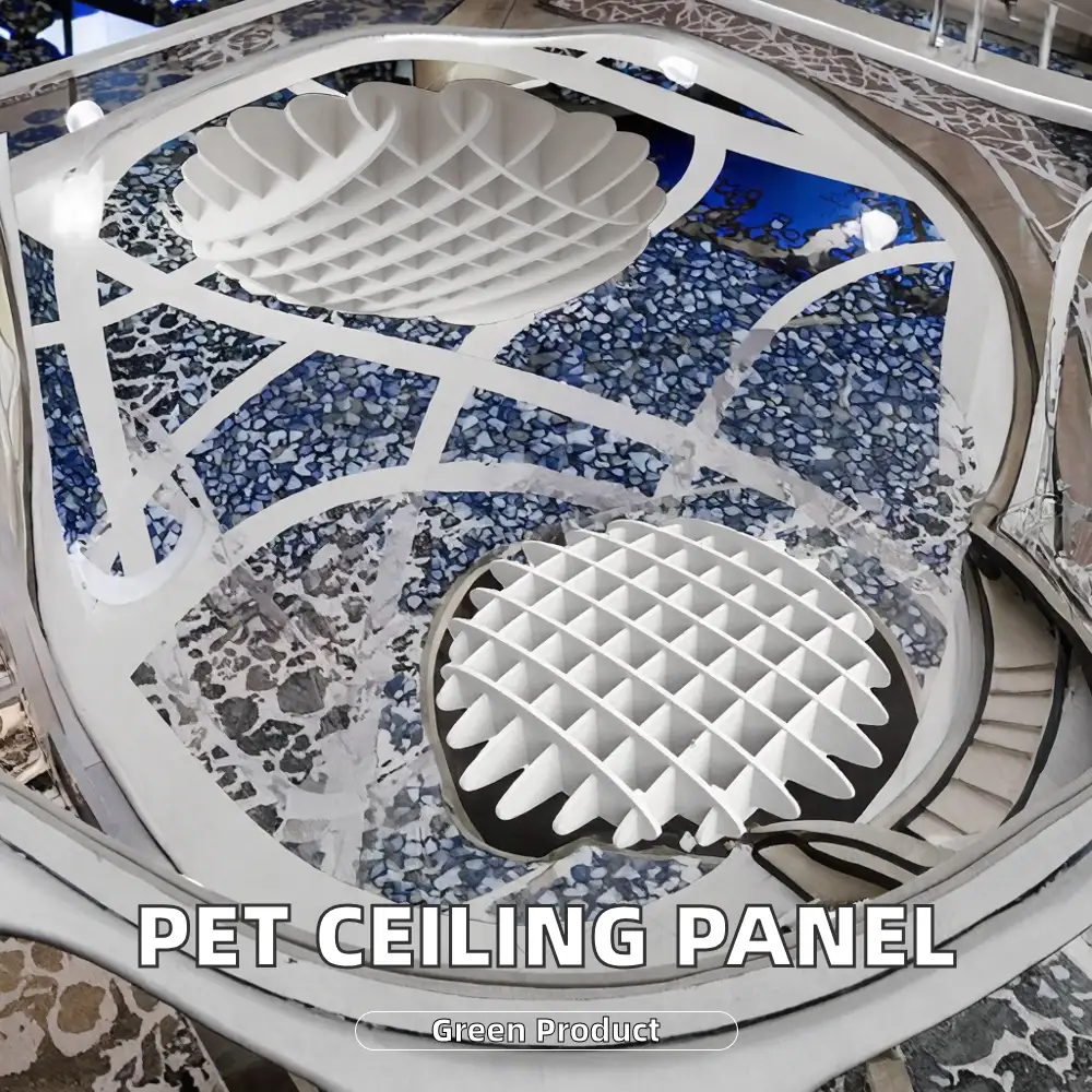 Painéil Uasteorainn Fuaimiúla Snáithín Mianraí Deimhnithe FSC atá Cairdiúil don Chomhshaol le haghaidh Fuaimdhíonadh 1