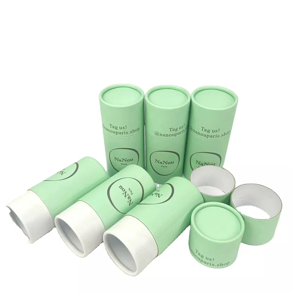 Luxury Custom Black Kraft Round Box Packaging Paper Candle Box Cardboard Tube Packaging Tubes 1