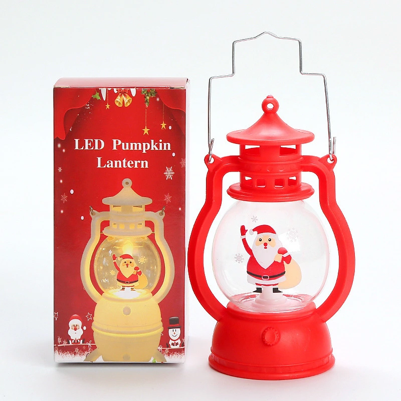 Gl-ryd Guangli Red Dancing Backpack Santa Claus Christmas Tree Scene Decoration Pendant Led Small Oil Lamp 1