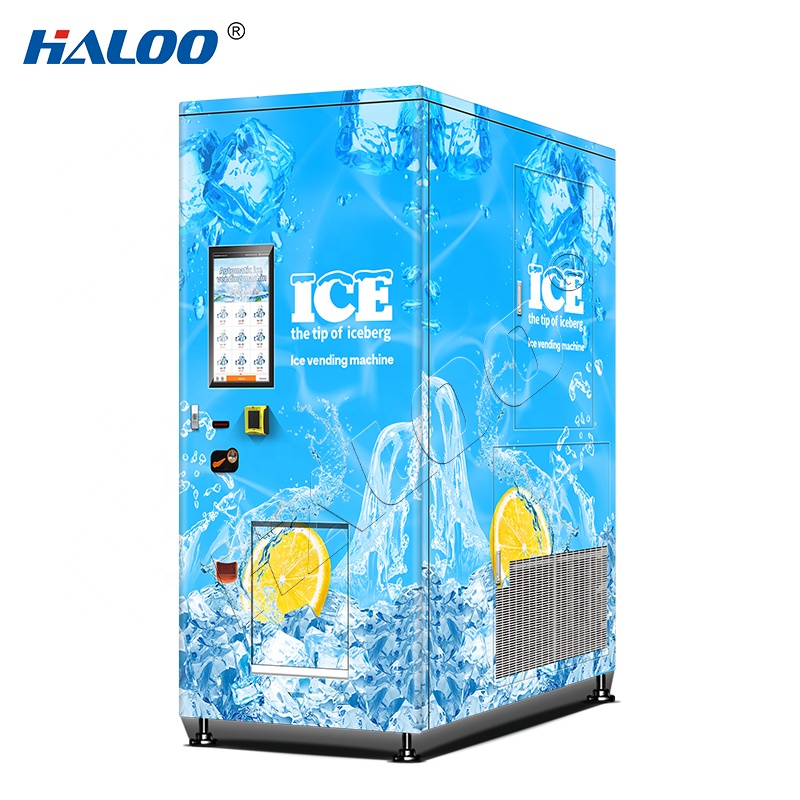 Halo vending machine 150KG large capacity 24-hour automatic packaging automatic bag sealing ice vending machine with anti electric shock protection 4