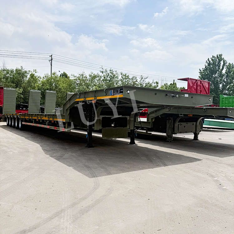 4/5 / 6axle Semi-remorque d'équipement de transport en service lourd 5