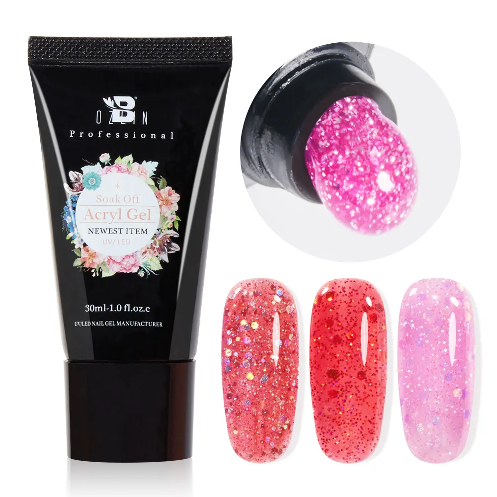 Bozlin Halal Certified Peel Off Glitter Nail Gel Polish Private Label 30ml 1
