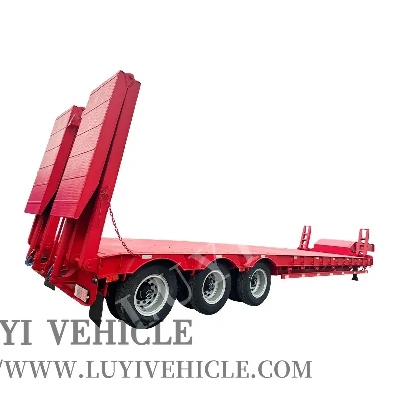 3 remorques semi-camion à col de cygne d'essieu | Luyi 1