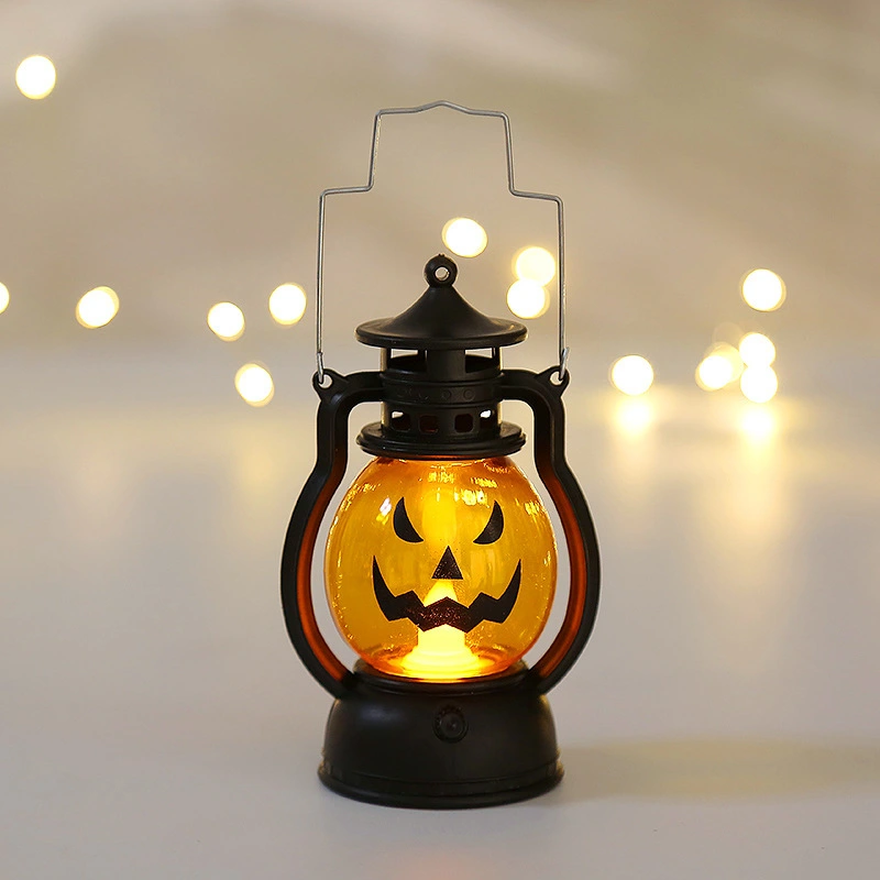 Halloween LED Pumpkin Demon Lantern GL-CXL Glowing Handheld Decor with Spooky Ambient Light 1