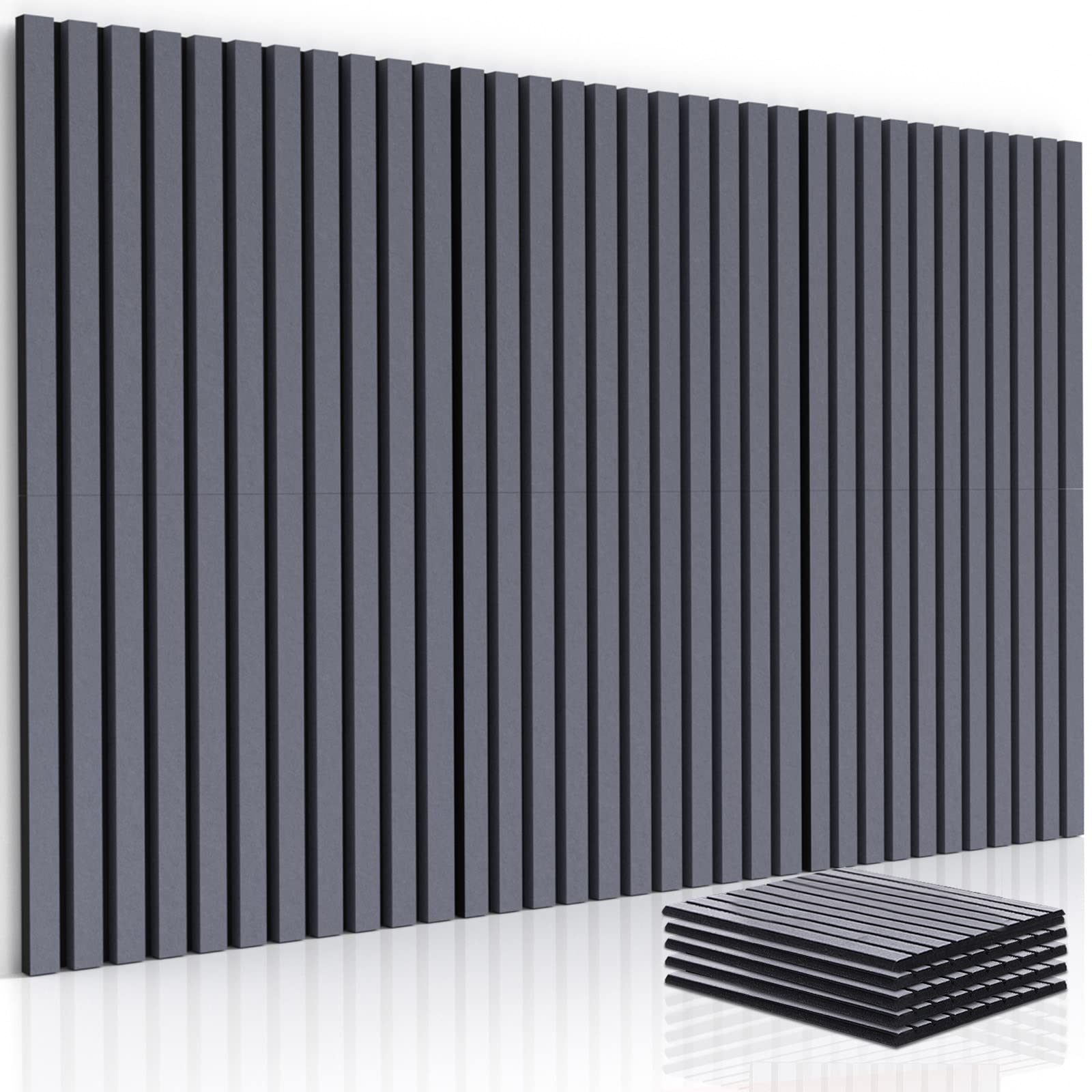 Sound Absorption Slat Real Wooden Interior Or Exterior Wall Concrete ...