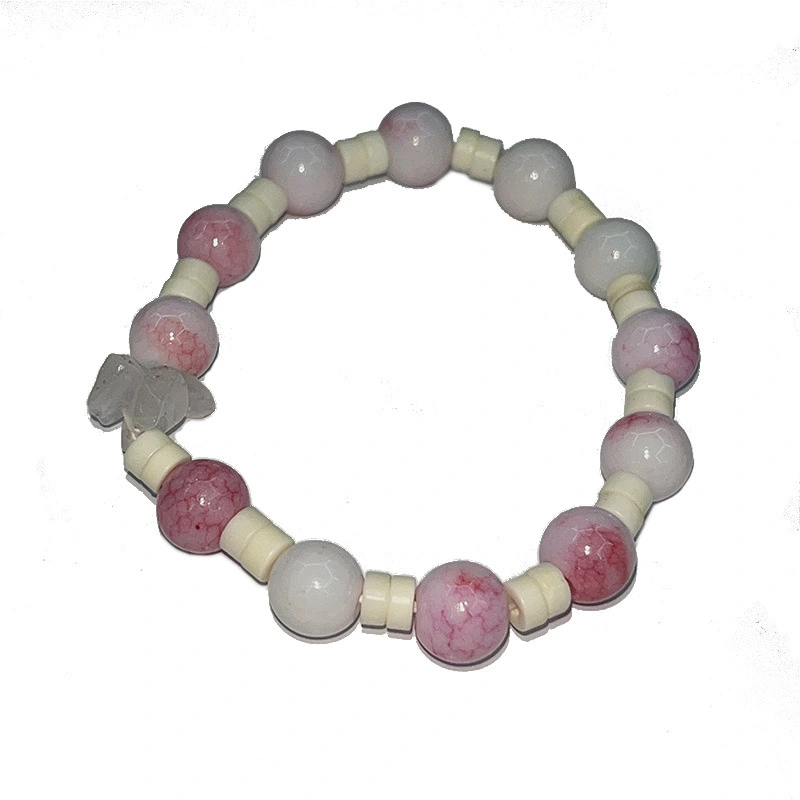 Manufacturer Wholesale Bohemian Style Color Seed Bead Bracelet Pink Simple Delicate Handmade Charm Bead Bracelet 1