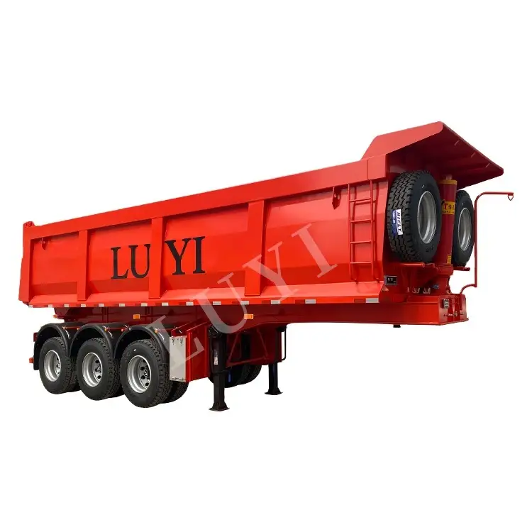 3 оси грузовые грузовики Tipper Semi Trailer Trailer Trailer 1
