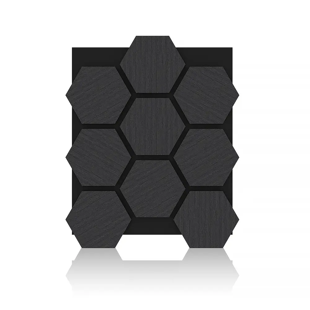 High-Quality Hexagon Acoustic Panels | Soundproof Wood Slat Wall Panels 1