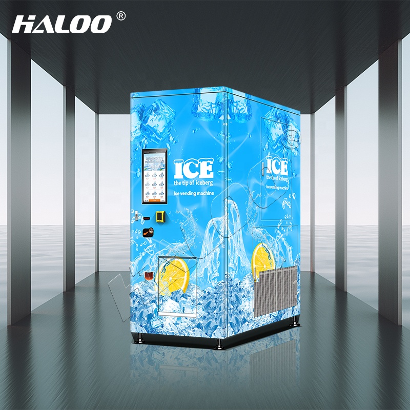 Halo vending machine 150KG large capacity 24-hour automatic packaging automatic bag sealing ice vending machine with anti electric shock protection 6