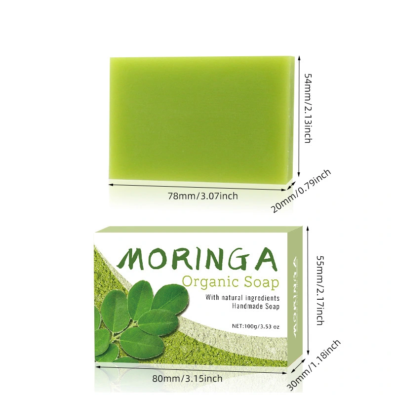 Handmade Bath Soap With Moringa Fruit Oil Solid Bar Herbal Ingredient For Cross-border Trade 1