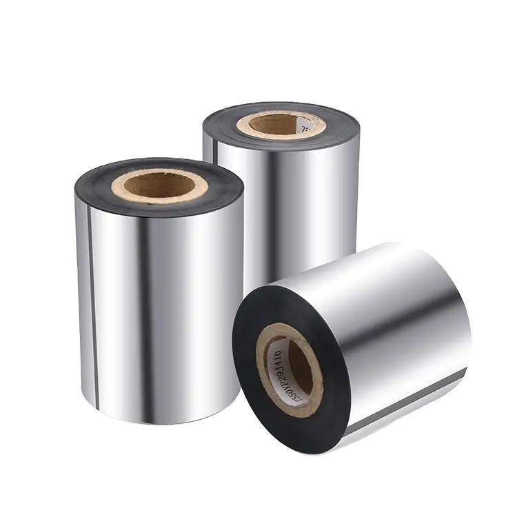 Nastro per trasferimento termico Codewel - Cera/Cera-Resina, Nero, Jumbo 1