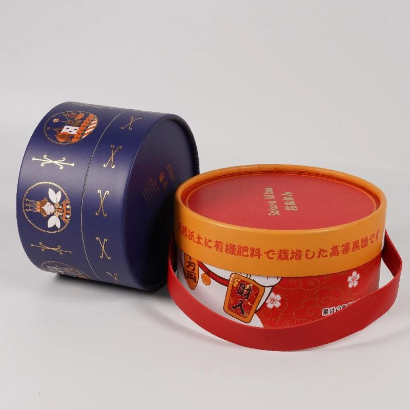 クラフト紙管付きカスタム高級シリンダーチョコレート包装箱 1