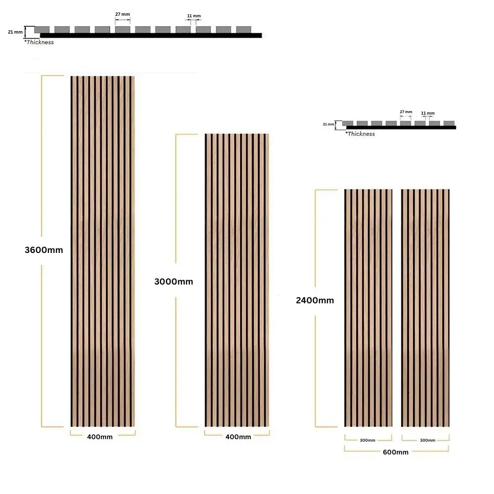 Natural Oak Wood Veneer Acoustic Wall Panels Slats for Ballroom Interiors 1