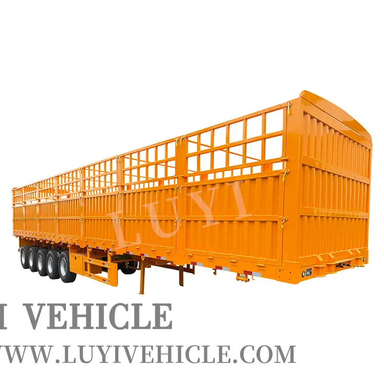 5 Axle 80 Ton Side Wall Fence Cargo Semi Trailer 1