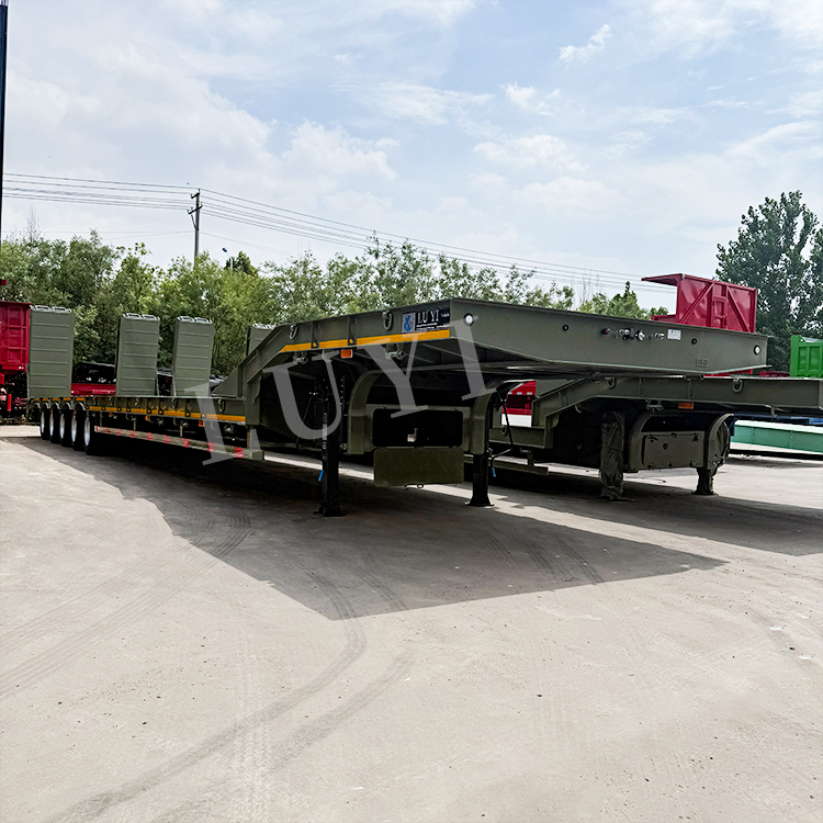 4/5 / 6axle Semi-remorque d'équipement de transport en service lourd 4