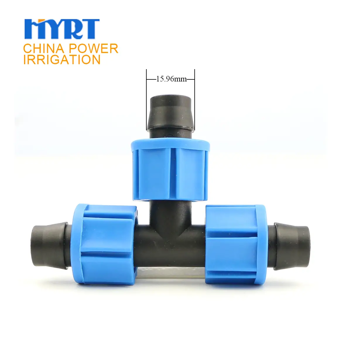 农业滴灌带锁紧螺母三通接头 1