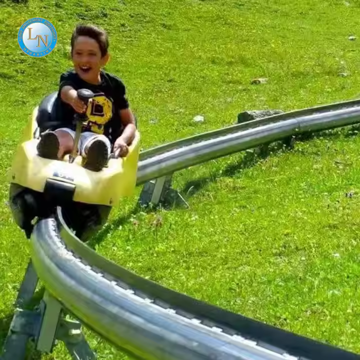 Горные горки Alpine Mountain Coaster Ride | Захватывающий аттракцион Ridge Runner для парков приключений & Батутные парки | Прочный металл | LINO 2