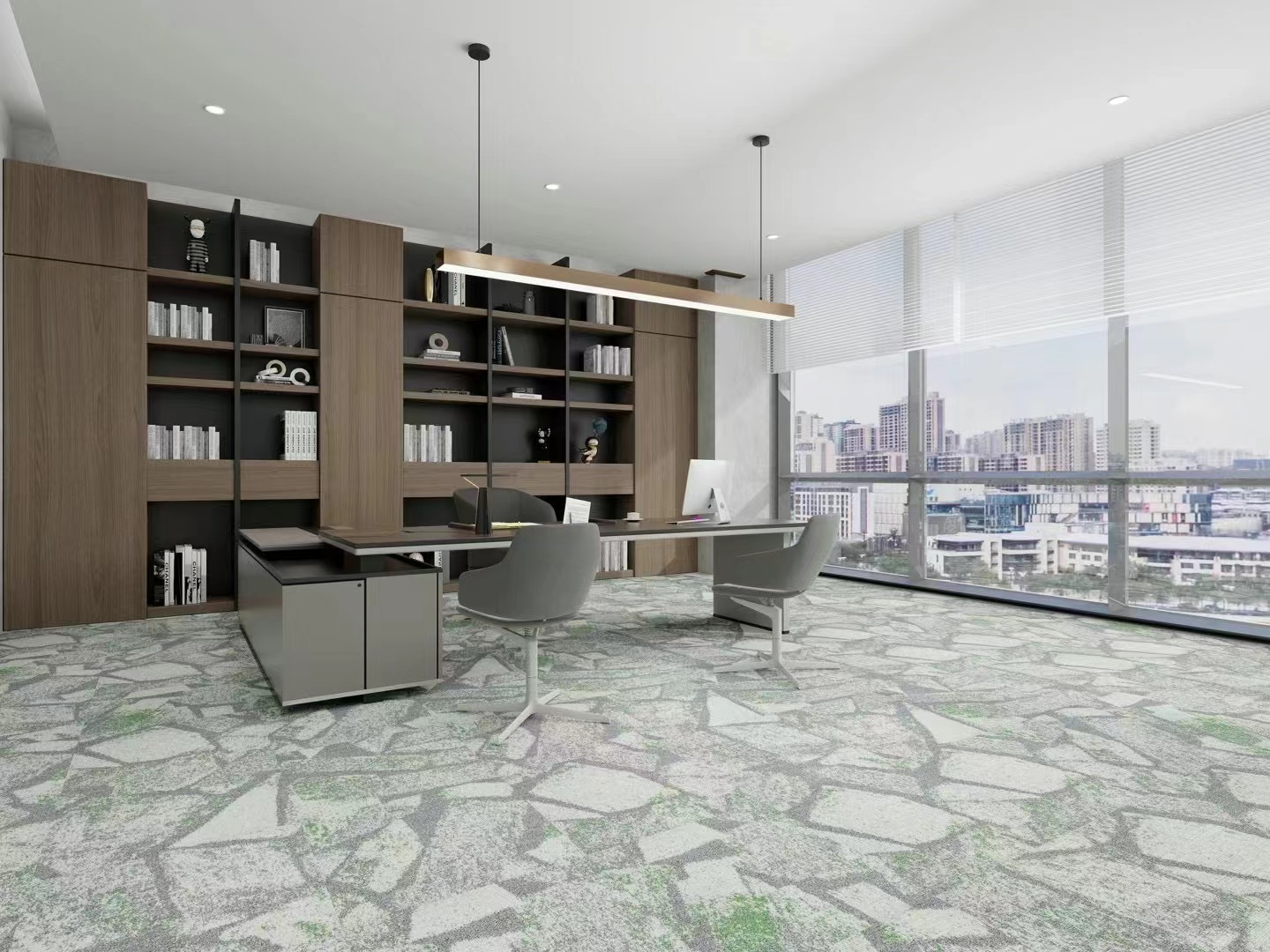 Eco-Friendly 50x50cm Modular Carpet Tiles - Nylon/Polypropylene 6