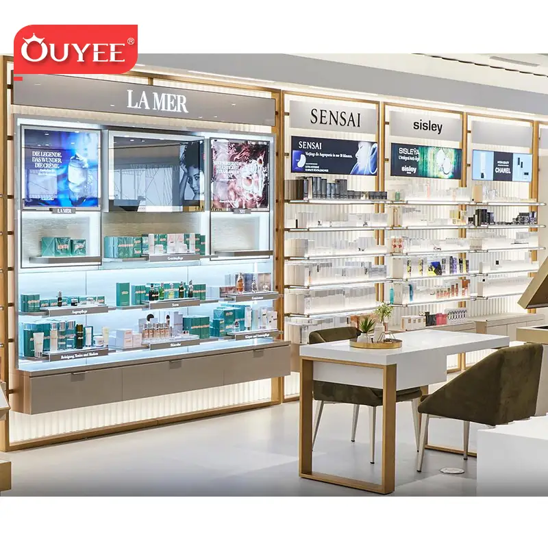 Decorazione e design d'interni personalizzati per negozi di cosmetici e profumerie. 1