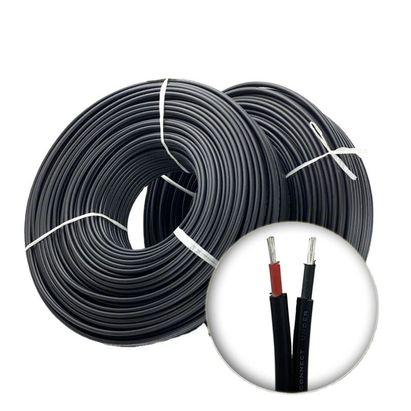 Waterproof Tinned Copper Solar Pv Cable Wire 62930 Iec131 2x2.5mm2 4mm2 6mm2 10mm2 Double Parallel 1