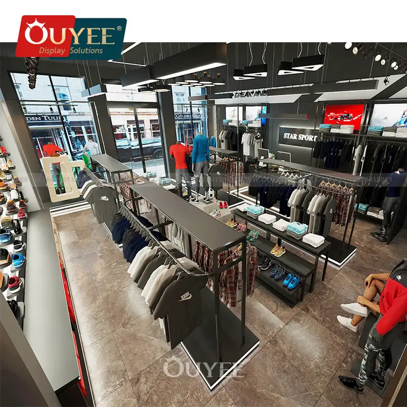 Espositore per abbigliamento, scaffale per negozi di abbigliamento al dettaglio 1