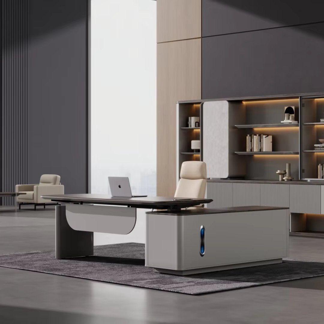 Custom Commercial Furniture Modern Electric Lift Standing Desk 1