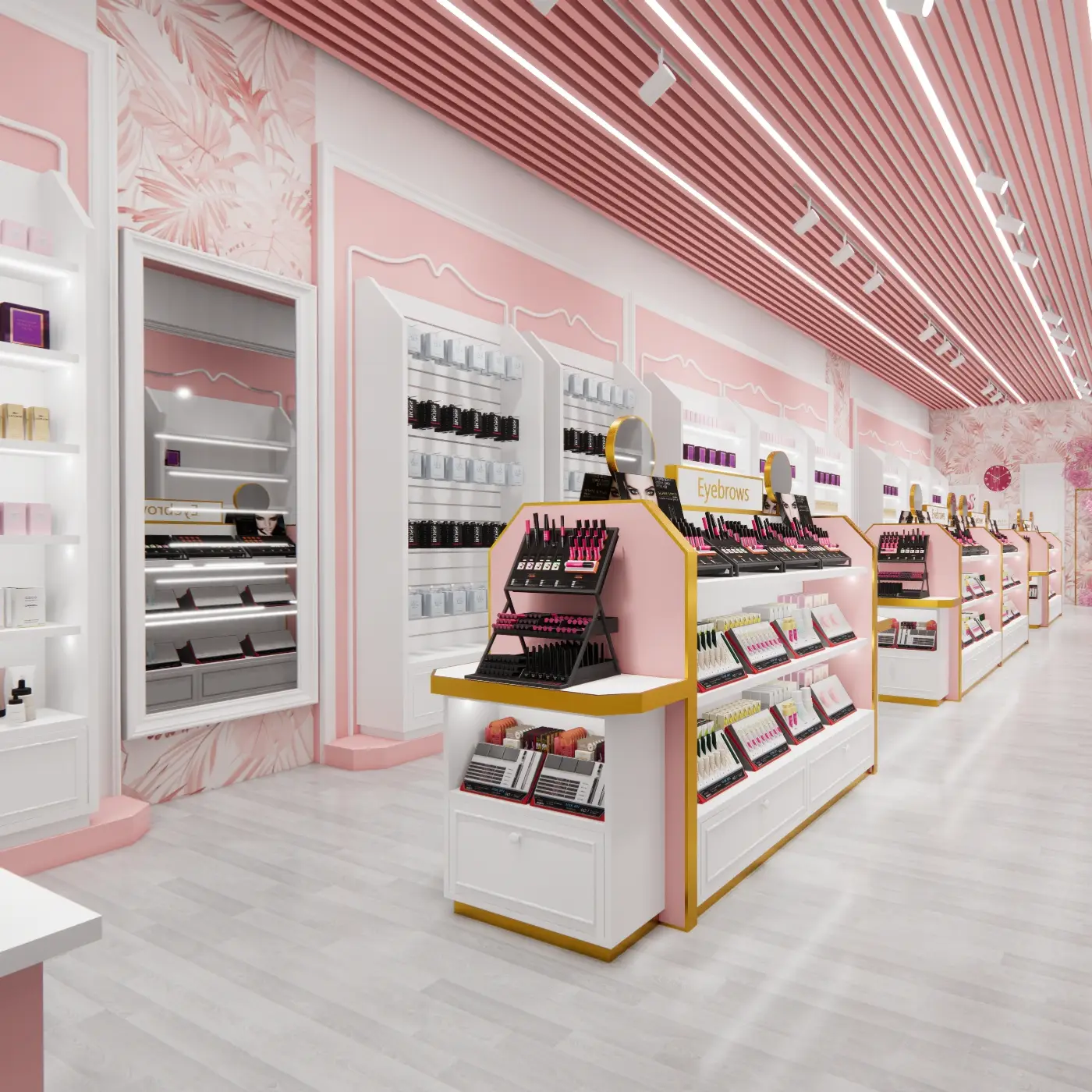 Wholesale Makeup & Cosmetic Shop Interior Design Retail Furniture 1