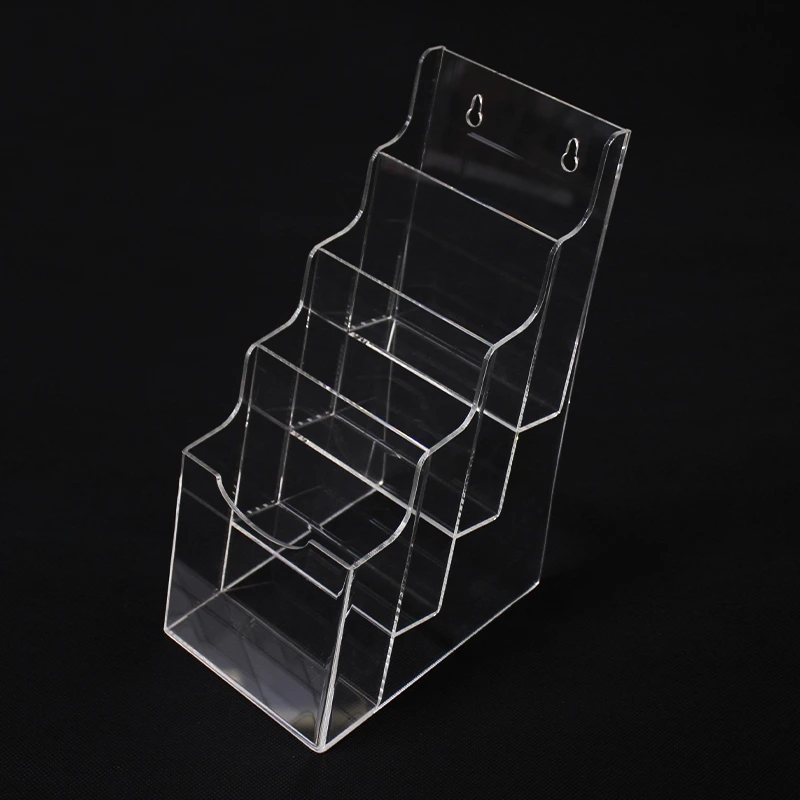 Custom Tabletop Clear Plastic Acrylic Leaflets Brochure Display Holder Stand 1