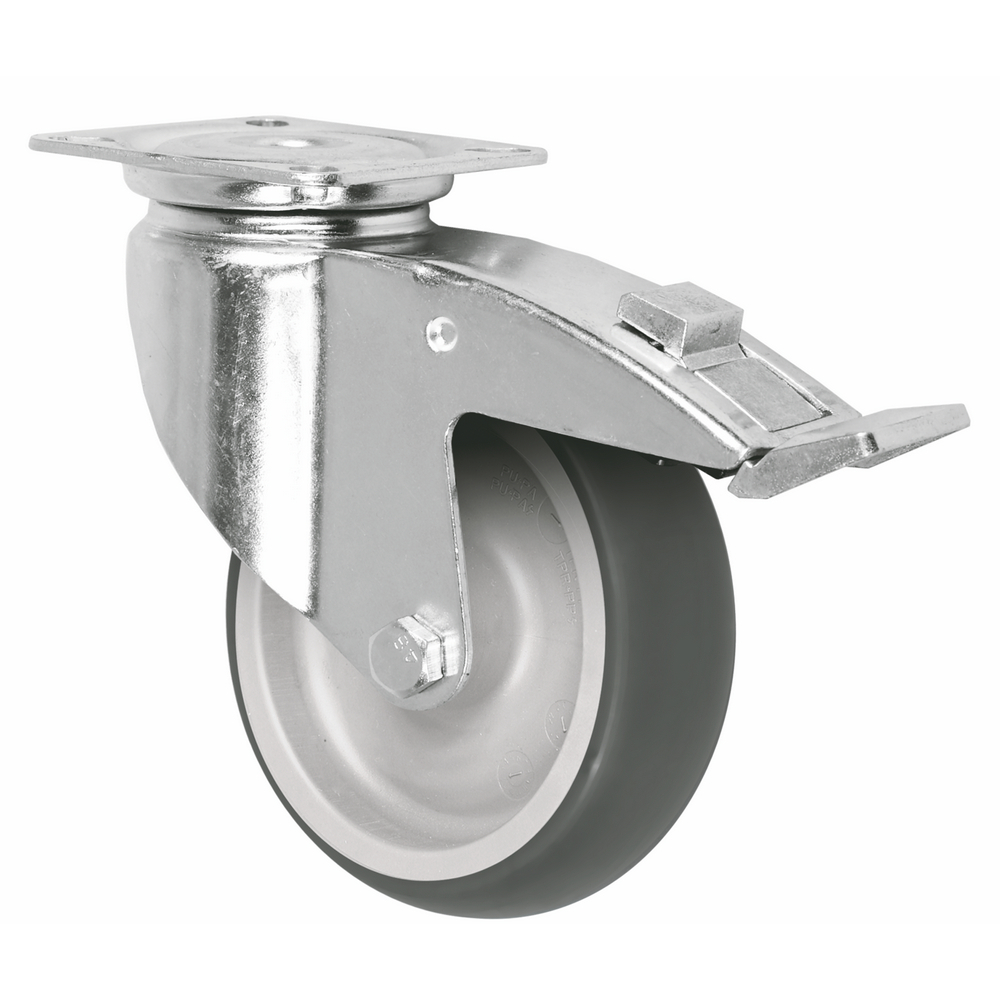 Cheap Price Caster Display Bases 4inch 5inch Thermoplastic Rubber Medium Duty Casters With Brake 1