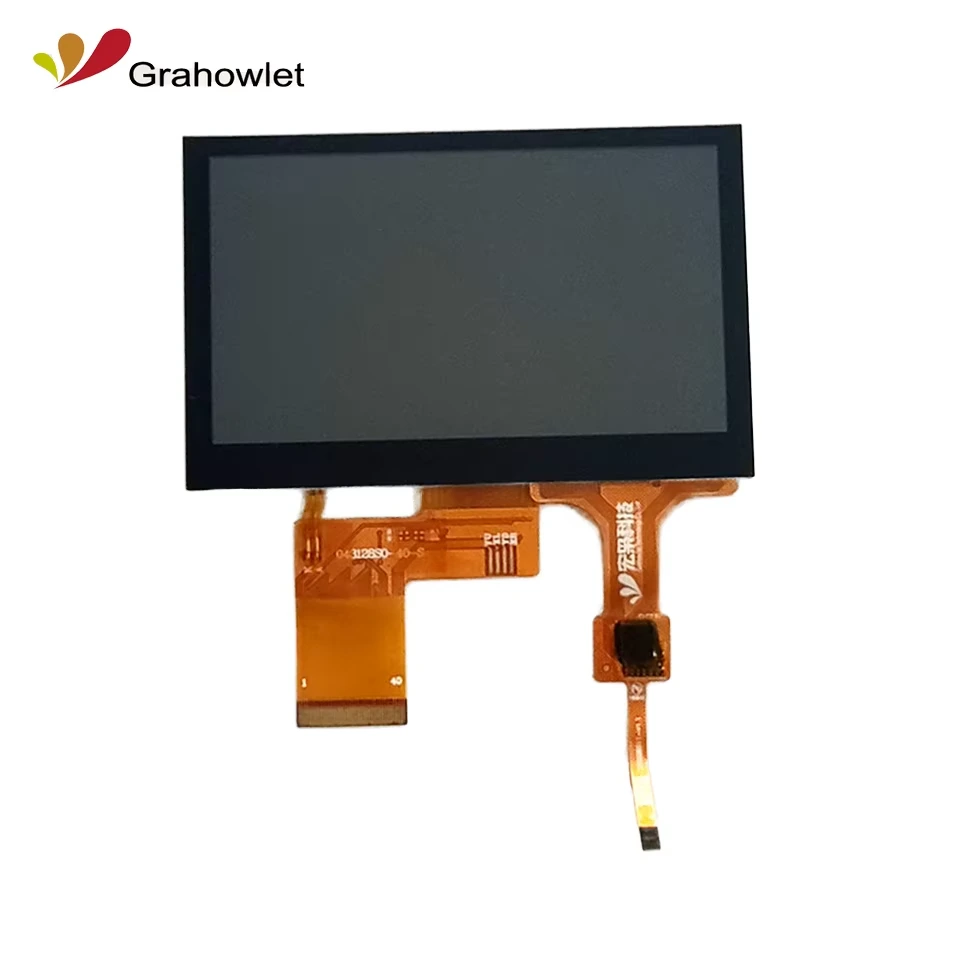 Hx0431812 4.3 Inch Usb Pcap Touchscreen With 800x480 Rgb Interface Smart Home Industrial Charging Pile Medical Outdoor/indoor 1