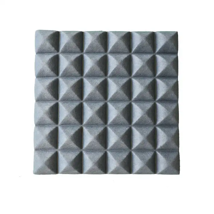 Panneaux muraux acoustiques 3D en PET, panneaux géométriques d'absorption acoustique 400/500 mm 1