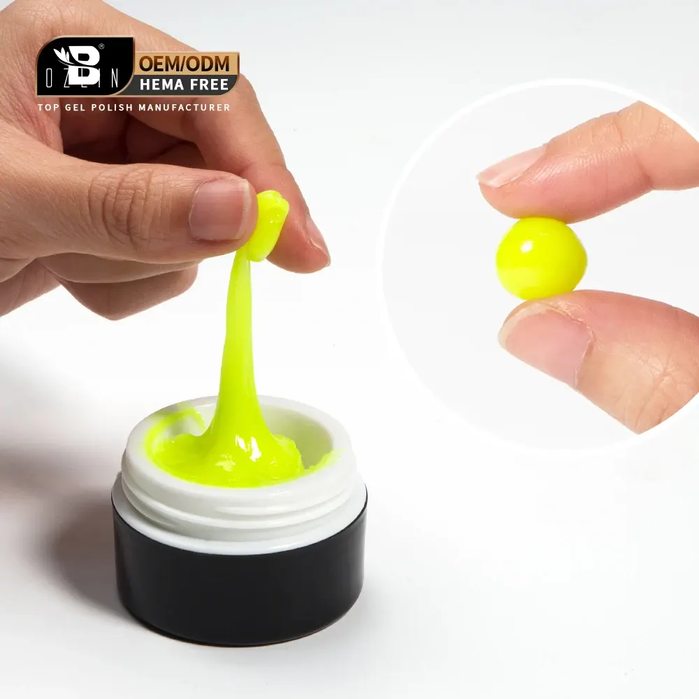 Glow In The Dark 3-in-1 UV LED Nail Extension Poly Gel, Soak Off, 24 Colors 1