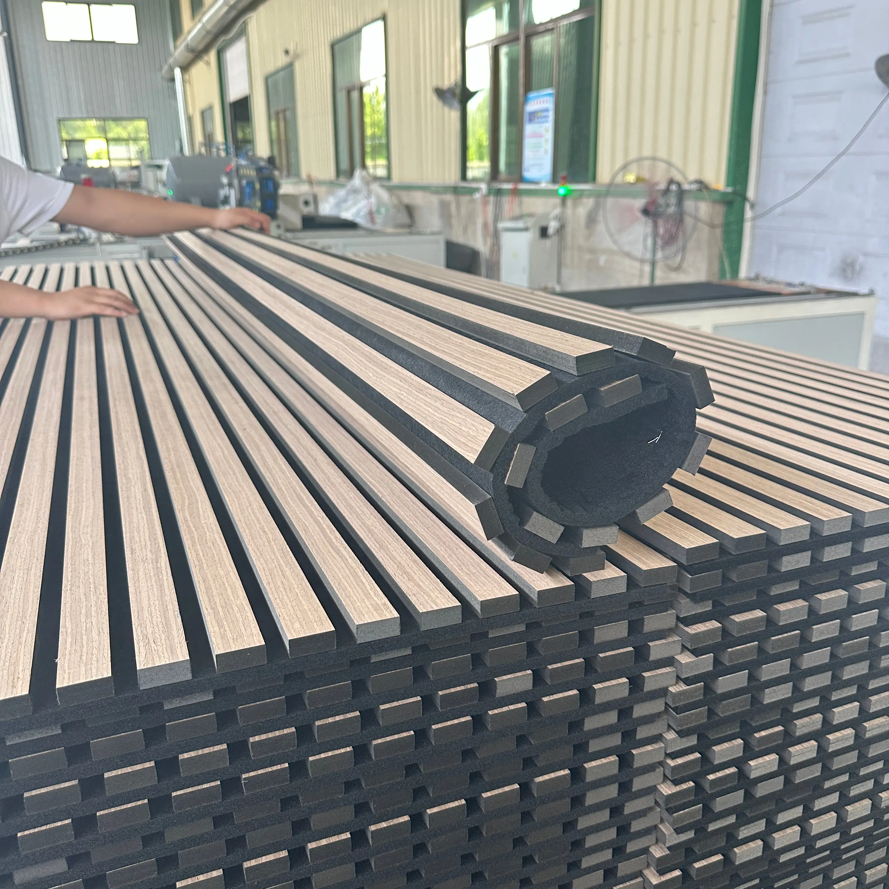 Flexible Acoustic Wood Slat Wall Panels for Noise Reduction and Sound Absorption 1