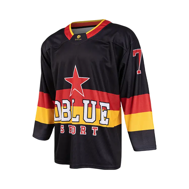 High Quality Hockey Jersey Tackle Twill Team Logo Hockey Jersey Custom Embroidery Uniform For Ice Hockey 1