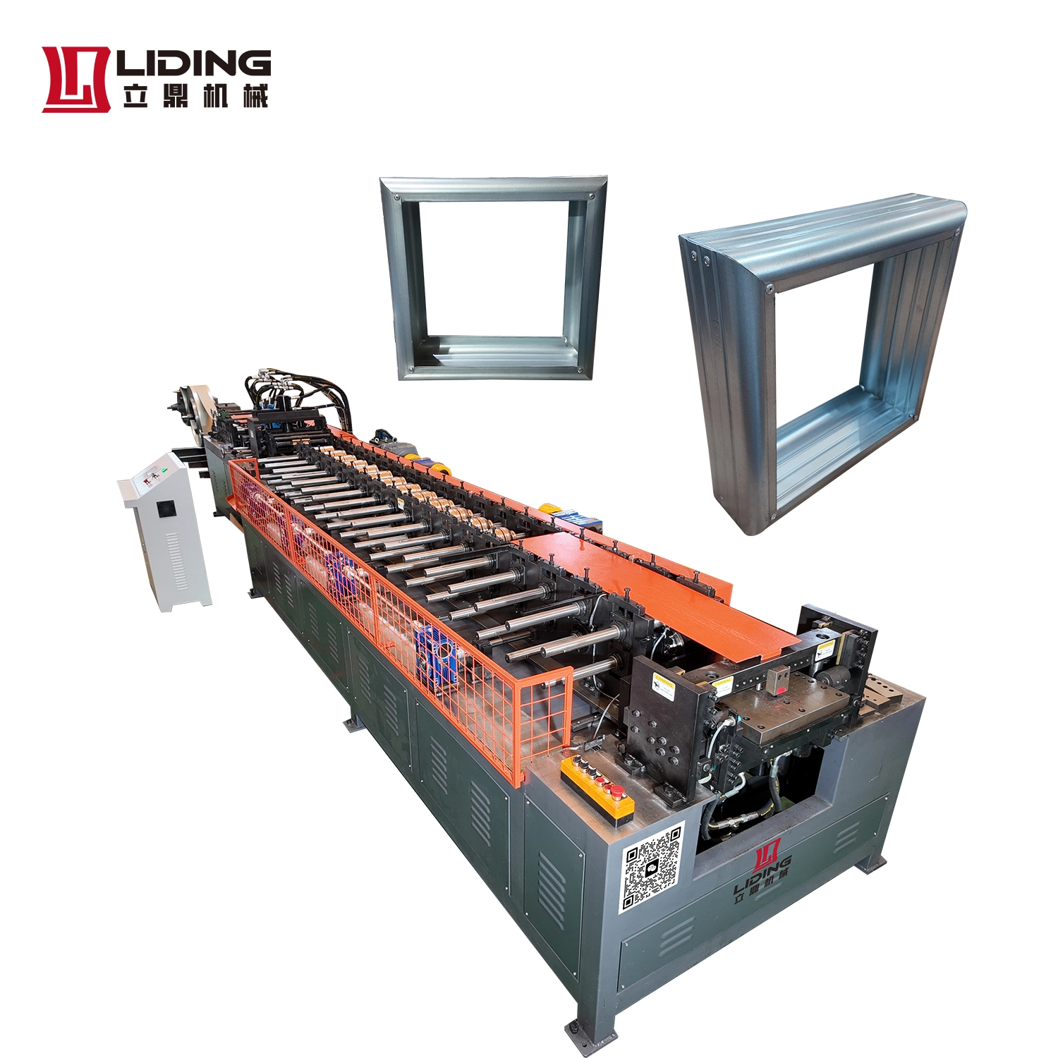 Russia Gost & Qatar Standard Fire Smoke Damper Roll Forming Machine | Hvac Duct Silencer Frame Production Line 1