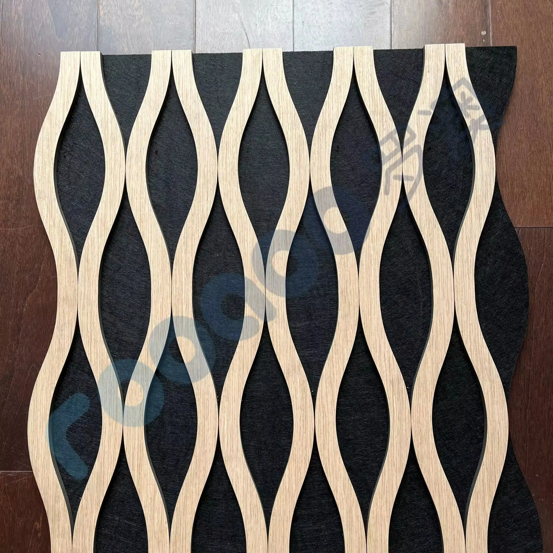 3D Wall Panel Wood Veneer Acoustic MDF Wave Board for Home Projects 1