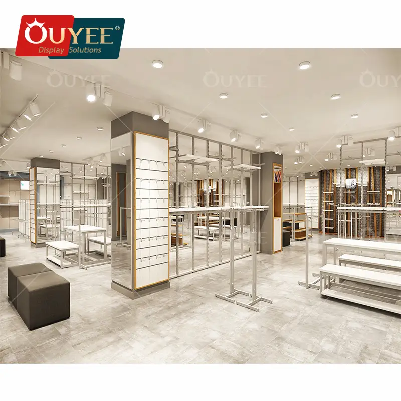 Metallregale und Ladeneinrichtungen für Damenbekleidungsgeschäfte 1