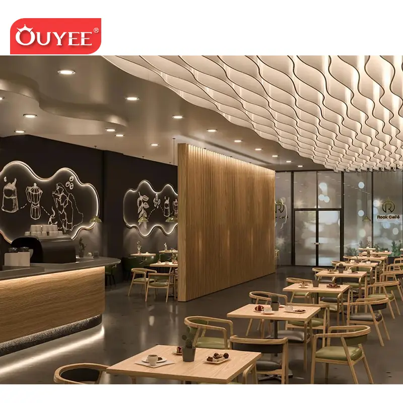 عرض مقهى خشبي، طاولات وكراسي للمقهى 1