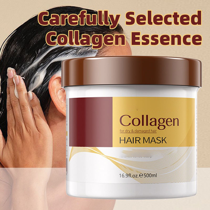 Mascarilla capilar de aceite de coco al por mayor. Tratamiento de acondicionamiento profundo con aceite de coco virgen extra para cabello seco, dañado y teñido. 4