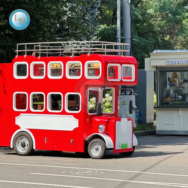 More Interesting Electric Double Decker Mini London Tourist Bus For Go Sightseeing Car 1