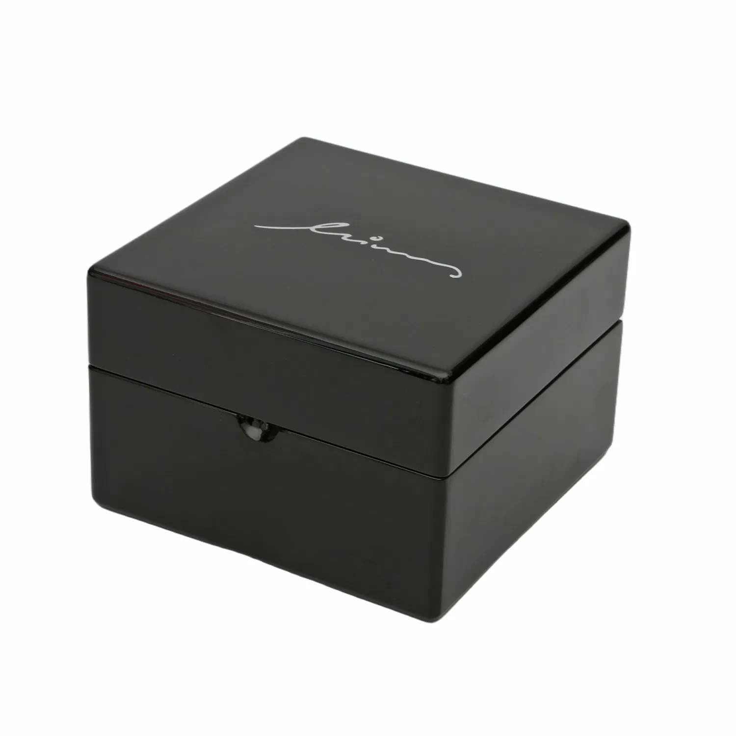 Luxury Black Glossy Varnish Classy Wooden Box for Watch Display and Storage 1