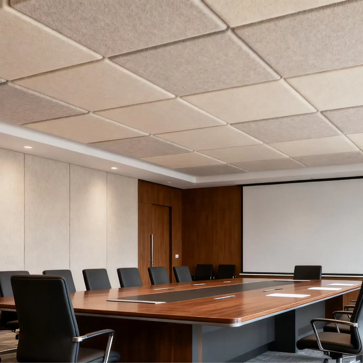 Painéil Balla Fuaimdhíonta PET Aicéiseach Bord Aicéiseach Poileistear 9-12mm 1