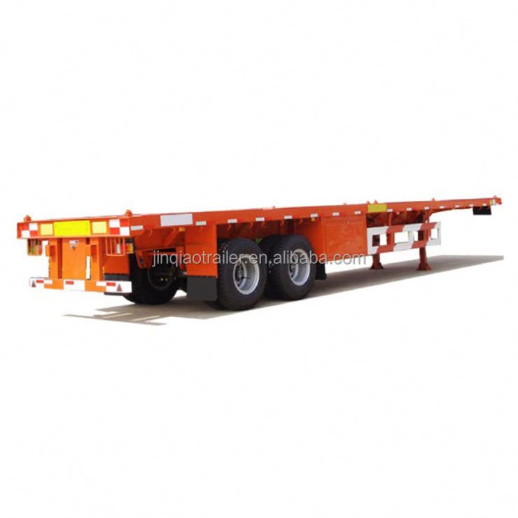 3 Axle 40 Self Loading Trailer Truck,20 Ft Skeleton Container Side Lift 5