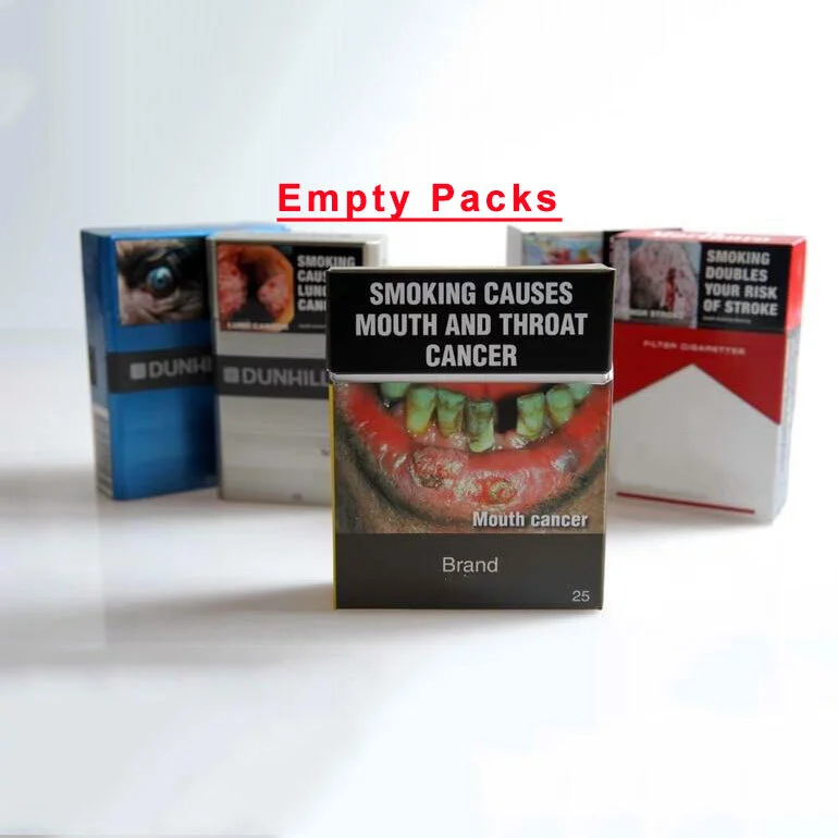 Pack Supplier Paper Standardized Plain Packet Smoking Tobacco Cigarette Packaging Box 1