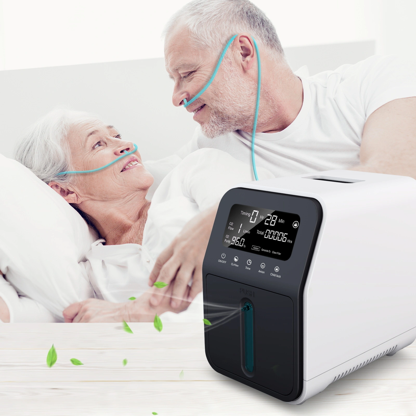 Adjustable Portable Oxygen Generator 1-9L for Home Use and Travel 1