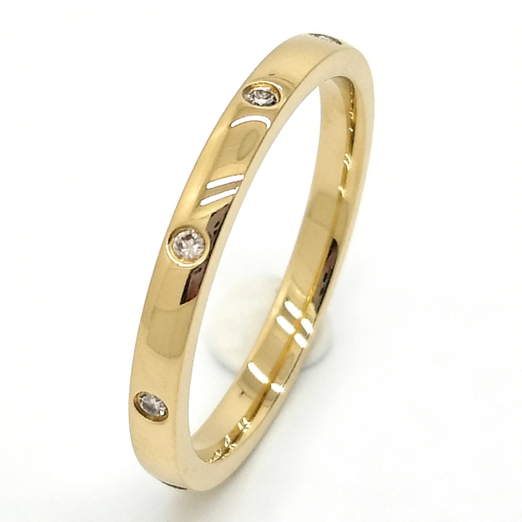 Anelli da donna in oro 18 carati con diamanti naturali, vendita all'ingrosso di gioielli. 1