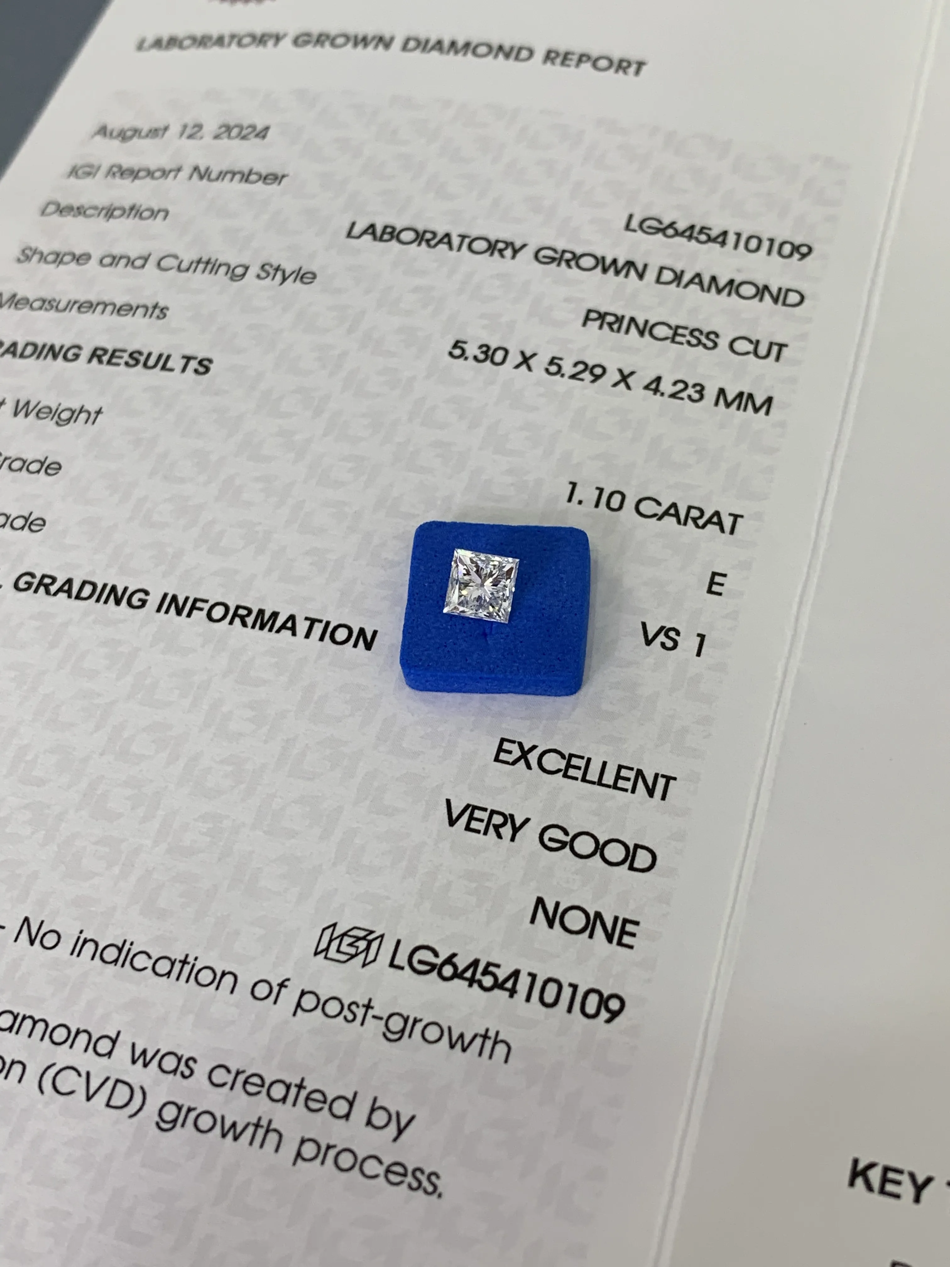 DKL Jewelry Princess Cut Diamond Ring Lab Grown Princess Cut Diamond Ring Lab Grown Company 3