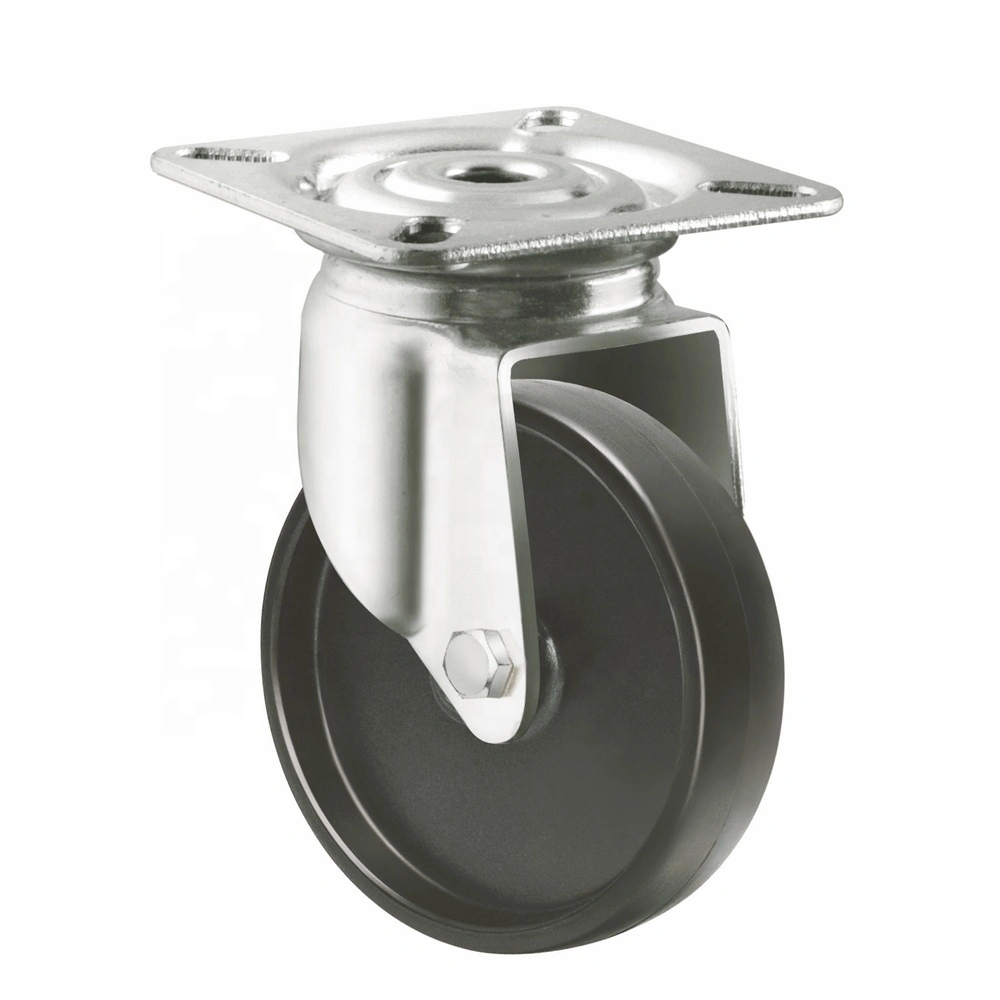 100*25mm European Style Heavy-duty Rigid Castor Pp Casters Wheels 1
