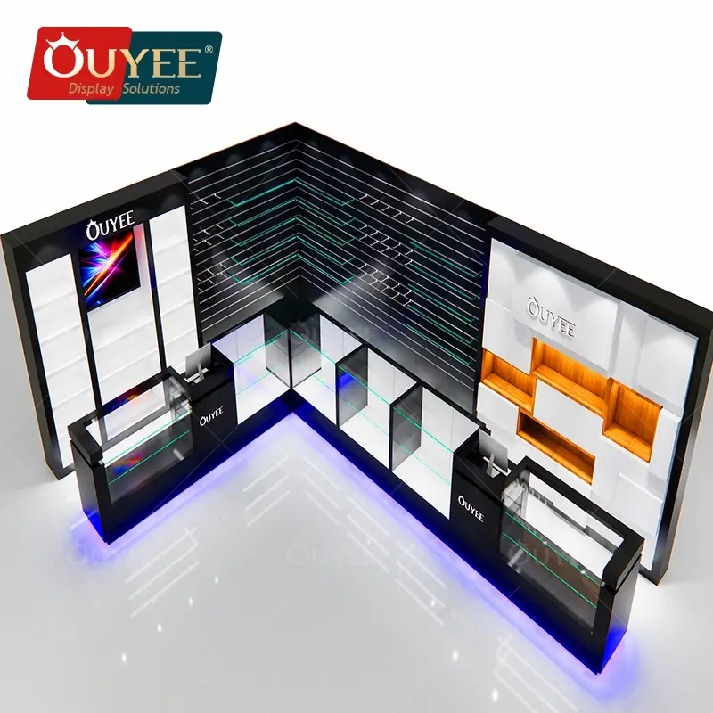 SE1 Shop Apotheke Holzvitrine Boden Glasdisplay 1